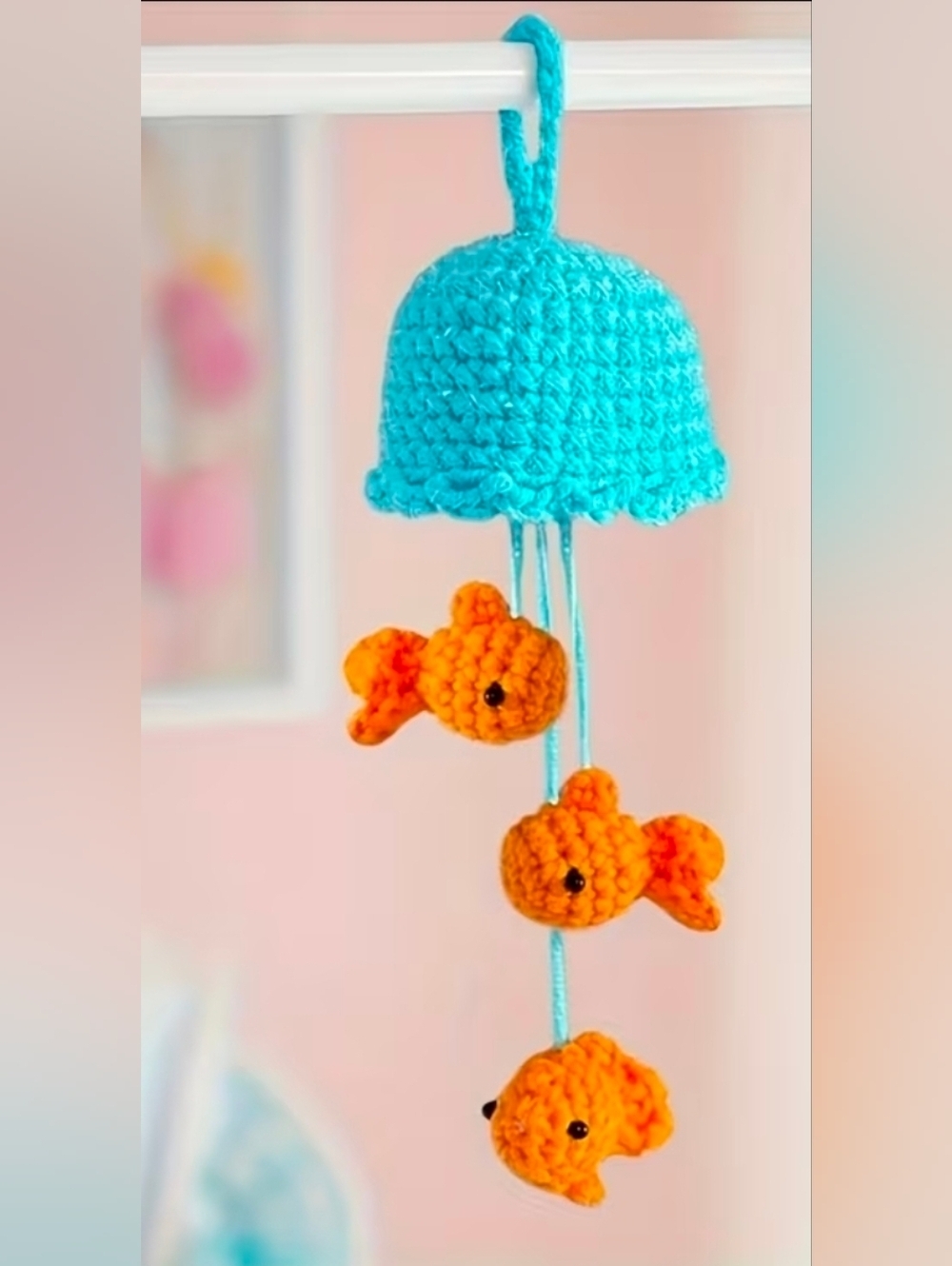 DIY Goldfish Wind Chime Crochet For Beginners Kit All Tools Included New Sealed